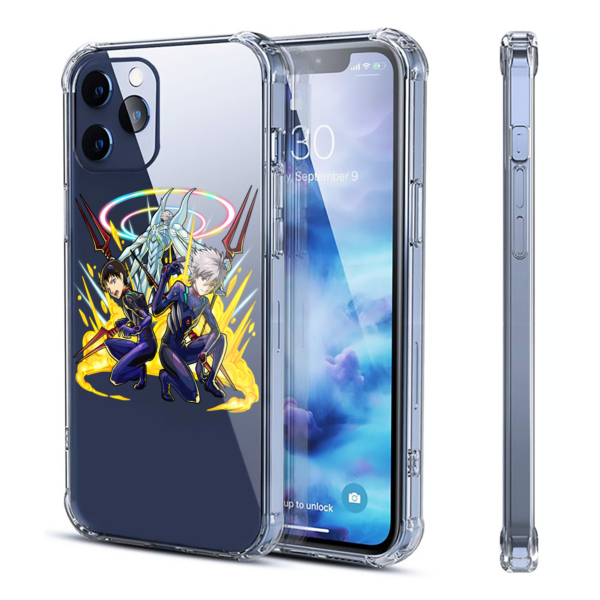 （画像用） EVA 新世紀エヴァンゲリオン 【iPhone 12シリーズ対応】透明スマホケース（クリアソフトケース）